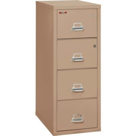 FIRE KING Fireking Fireproof 4 Drawer Vertical Safe-In-File Legal 20-13/16"Wx31-9/16"Dx52-3/4"H Taupe 4-2131-CTASF